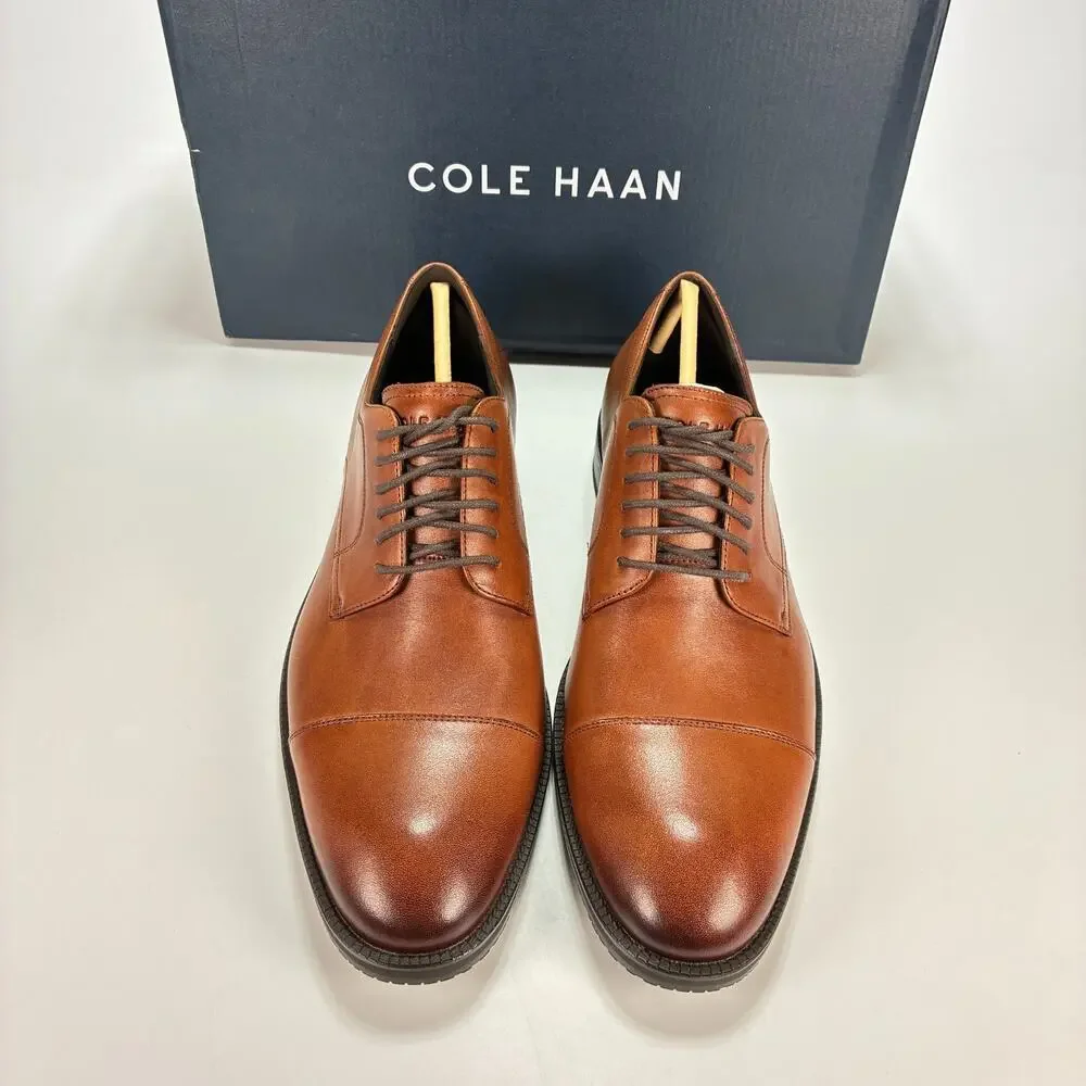 Cole Haan Modern Essentials British Tan Oxford Dress Shoes C34138 Mens Size 9.5M